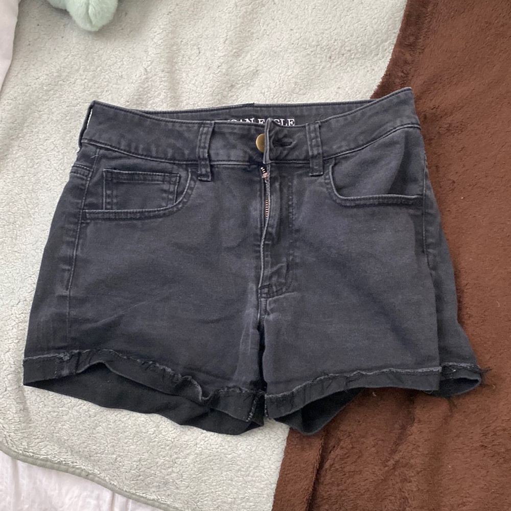 Black Jean shorts